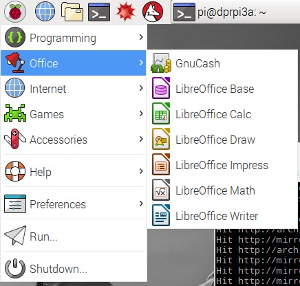 rpi3gnucashmenu